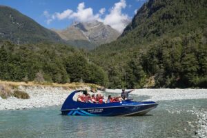 Dart River Jet Boat and Wilderness Experience - Mt. Aspiring National Park from the water: what you’re actually seeing