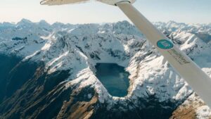 Milford Sound & Big 5 Glaciers Scenic Flight from Queenstown - From Queenstown: the Southern Alps view ramp-up