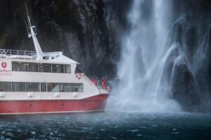 Milford Sound Nature Cruise with Southern Discoveries - Boarding at the Milford Sound Visitor Centre: give yourself breathing room