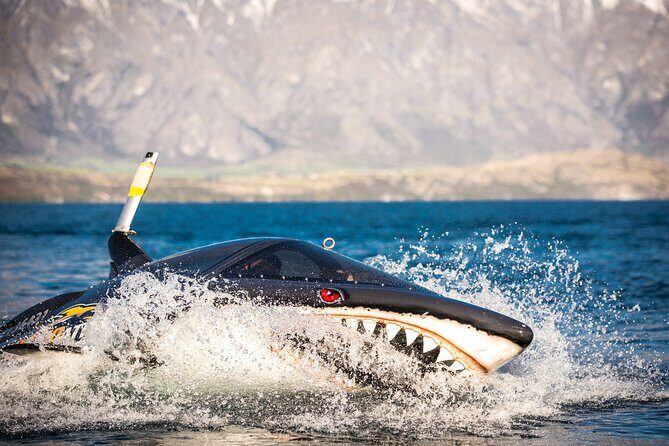 Queenstown Hydro Attack Shark Ride Adventure - The cockpit view: F-16 glass and sudden changes in what you see