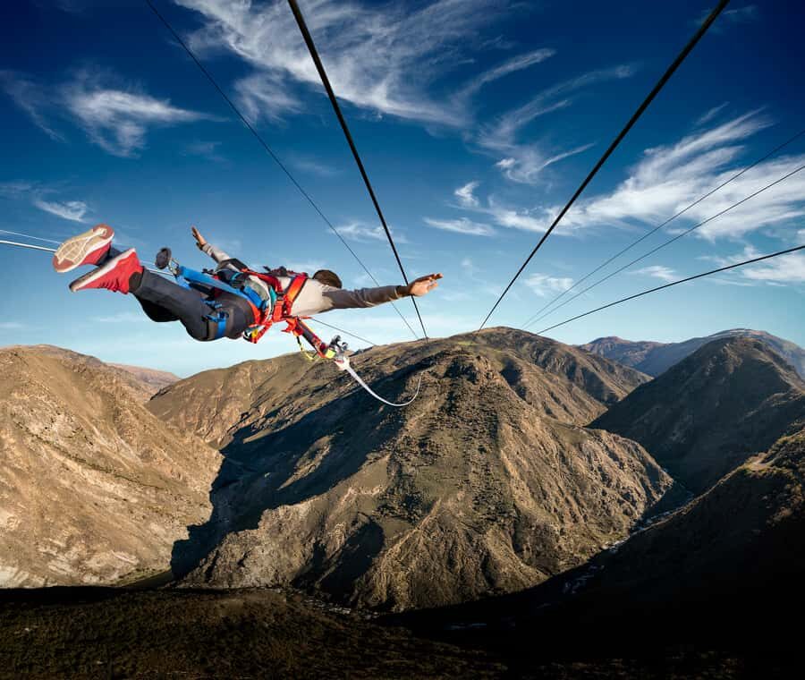 Queenstown: Nevis Catapult - World's Biggest! - Standing by for launch: the moment before you fly